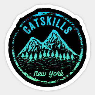 The Catskills New York NY Mountains Family Vacation Gift Sticker